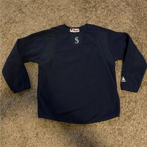 Majestic Navy Blue Kids Sweatshirt with Embroidered S Logo